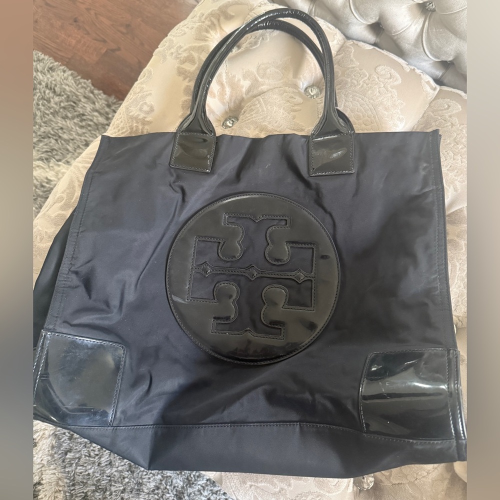 Black on Black Tote Bag - Tory Burch